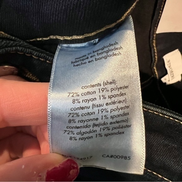 We Wore What Womens Dark Blue Button Fly Stretch Danielle Jeans womens - Picture 12 of 13